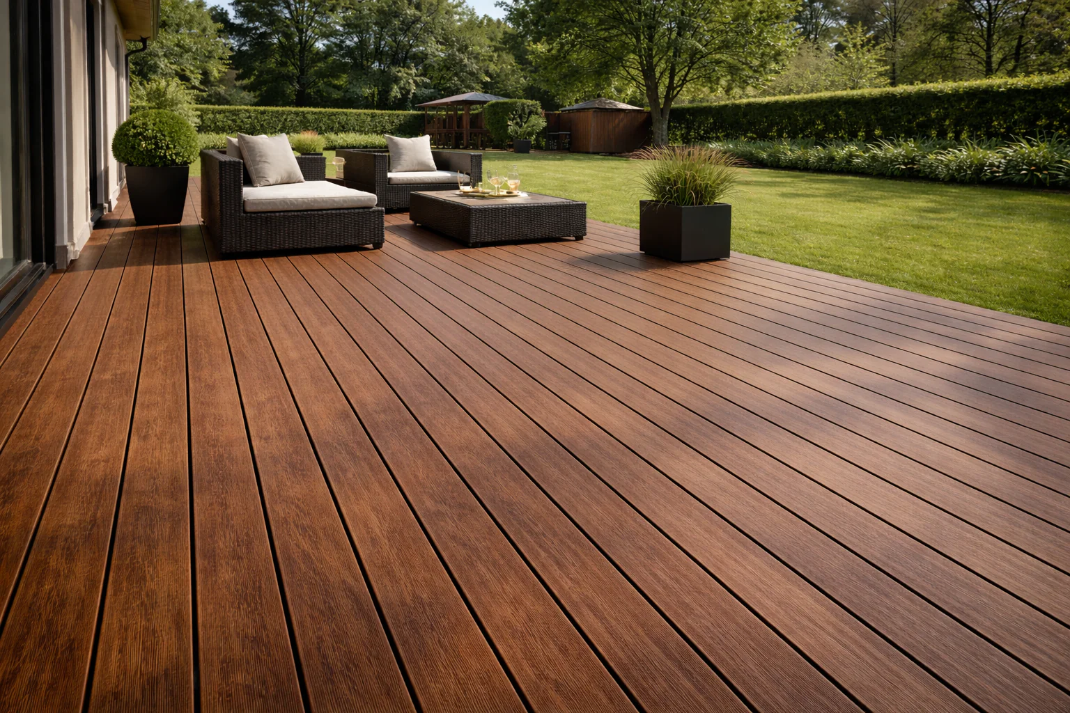 Duurzame Schuttingen Met Natuurlijke Houtlook